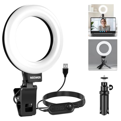 NEEWER Basic 5" Ring Light for Video Conference Lighting, Clip on Ligh — Key features at a glance