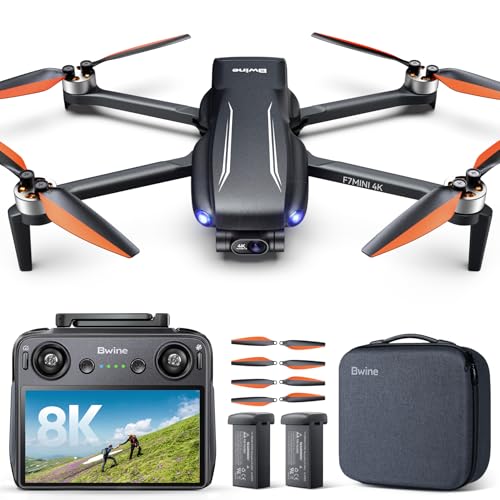 Bwine F7MINI 4K(RC3) Drones with Camera for Adults, 8K Photo 4K Video, RC with 1080P Screen, 20000ft Transmiss