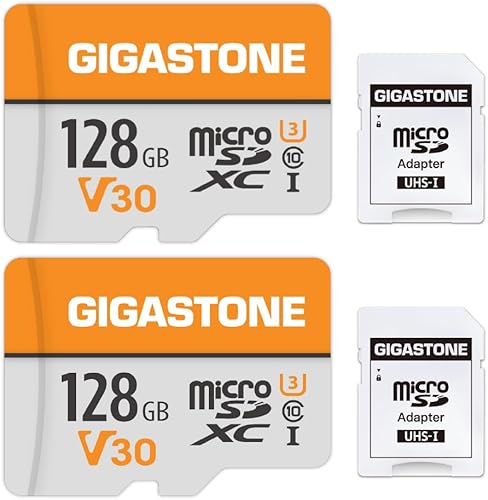 GIGASTONE 128GB Micro SD Card 2-Pack, A1 V30 4K Video Recording, Compa — Our recommended pick for most buyers