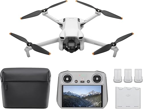 DJI Mini 3 Fly More Combo (DJI RC), Drones with Camera for Adults 4K, — Manufacturer product photo — dji mini 4 pro review