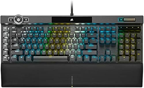 Corsair K100 RGB Mechanical Gaming Keyboard - Cherry MX Speed RGB Silv — Build quality and design details up close