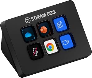 Elgato Stream Deck Mini – Control Zoom, Teams, PowerPoint, MS Office and More, Boost Produ