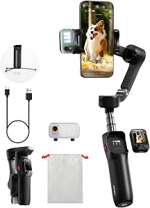 hohem iSteady V3 Ultra Gimbal Stabilizer for iPhone, Phone Gimbal with AI Auto Tracking, D