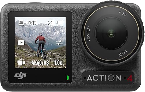 DJI Osmo Action 4 Standard Combo, Waterproof Action Camera with 1/1.3