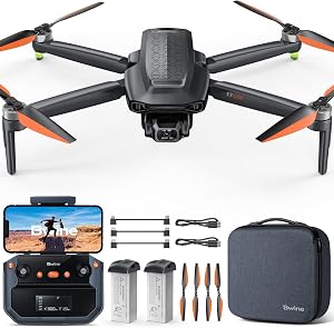 Bwine F7GIM 6K Photo Drone with Camera for Adults, 3-Axis Brushless Gimbal, 4K/30fps Video